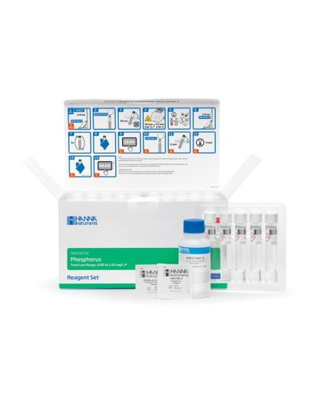 HI93758C-50 Odczynniki do ChZT, fosfor ogólny, zakres niski HI93758C-50 Odczynniki do ChZT, fosfor ogólny, zakres niski